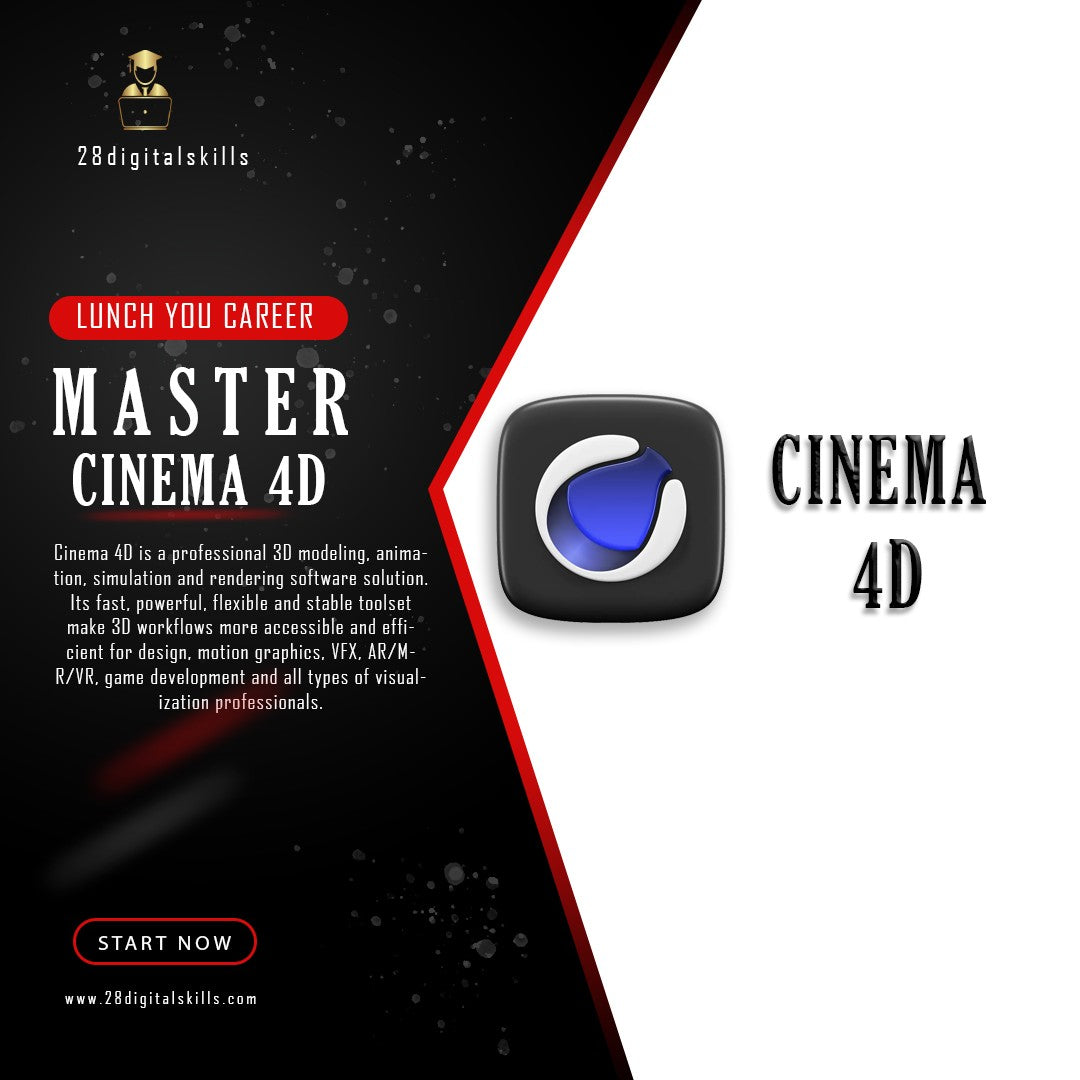 Mastering Cinema 4D: Complete Course Bundle with Genuine Software, Plugins, and Resources